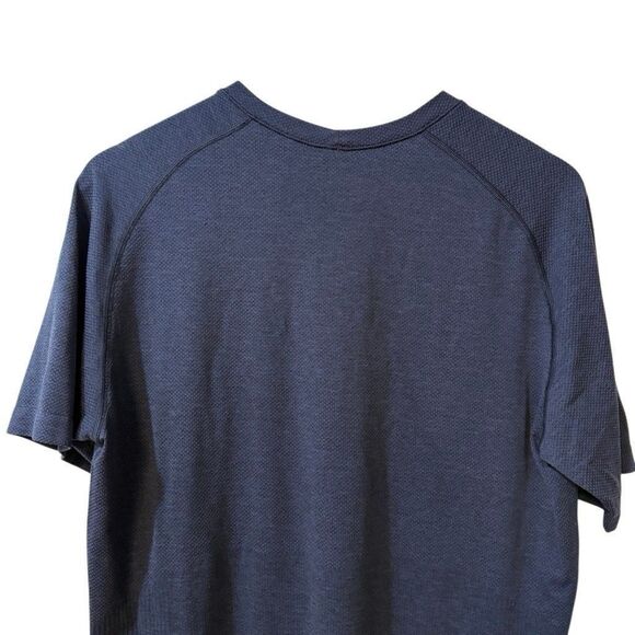 Lululemon Metal Vent Tech T-Shirt Short Sleeve Active Blue Men's Size Medium - Picture 4 of 9